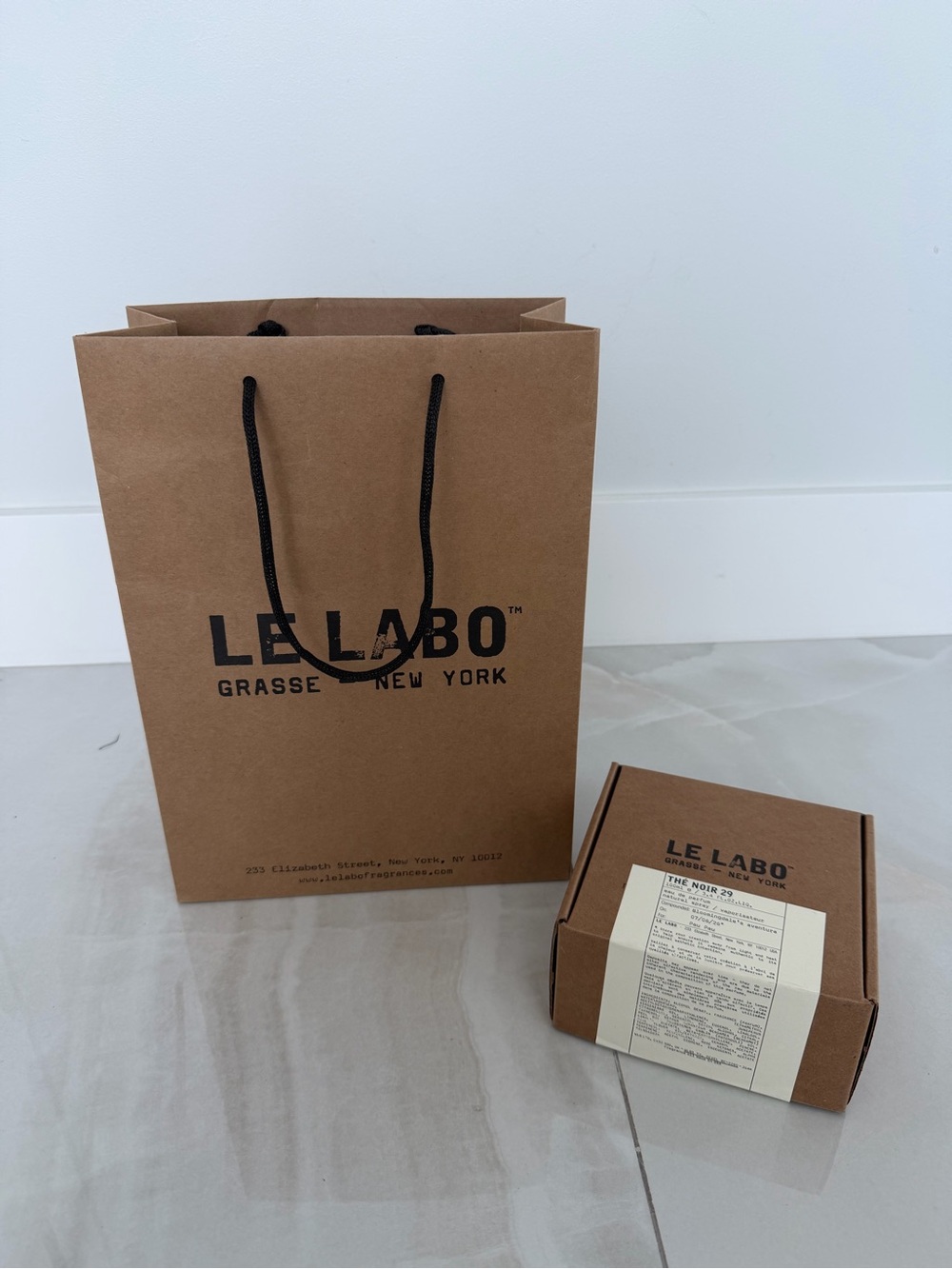 Le Labo Box and Bag